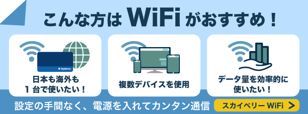 日本も世界もこれ一台、スカイベリーWiFi