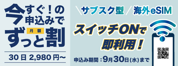 行き先・期間を毎回選択して購入したい方にはベリーeSIMがおすすめ